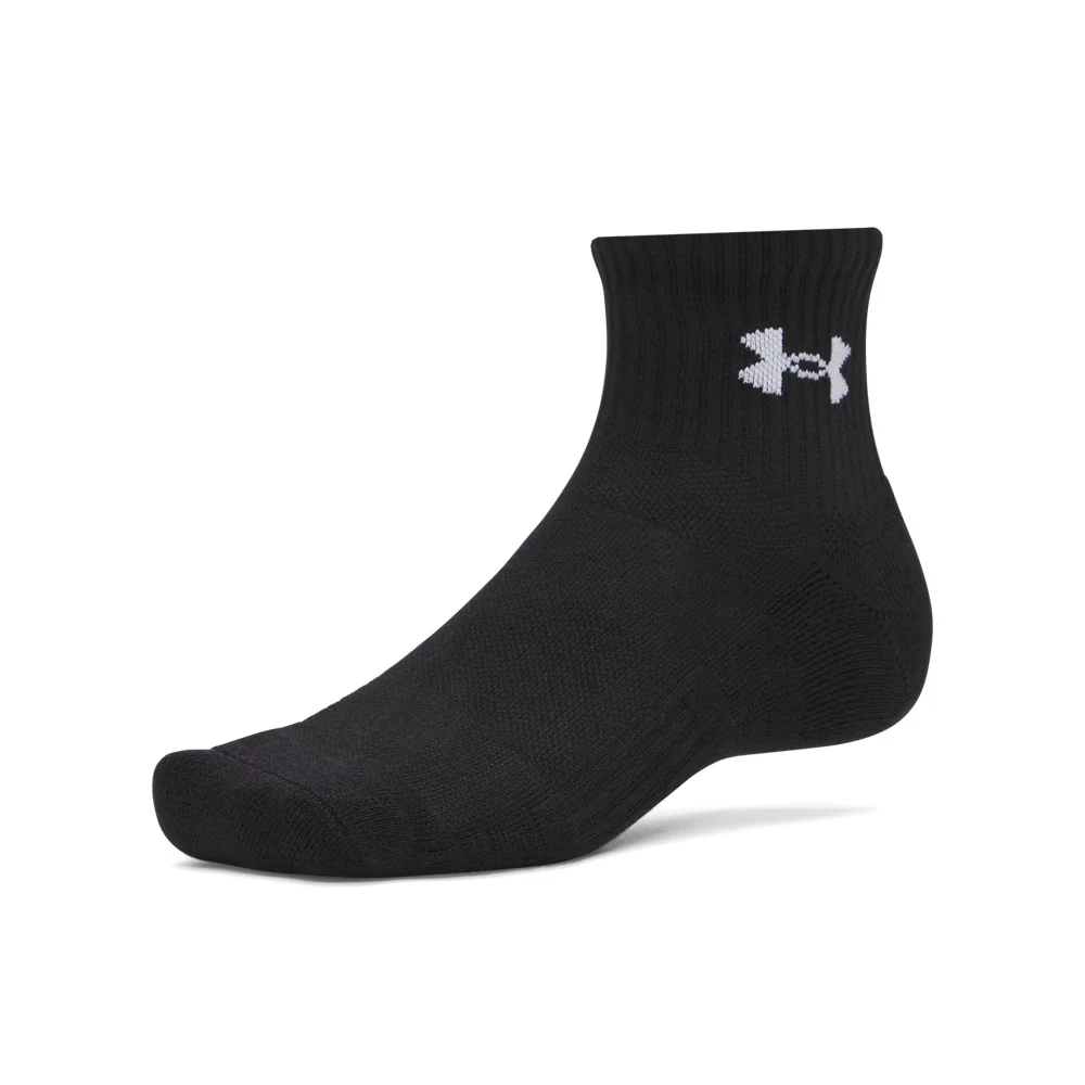 UA Performance Cotton 3-Pack Quarter Socks - Image 2