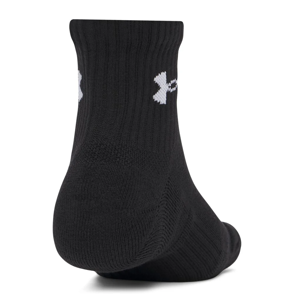 UA Performance Cotton 3-Pack Quarter Socks - Image 3