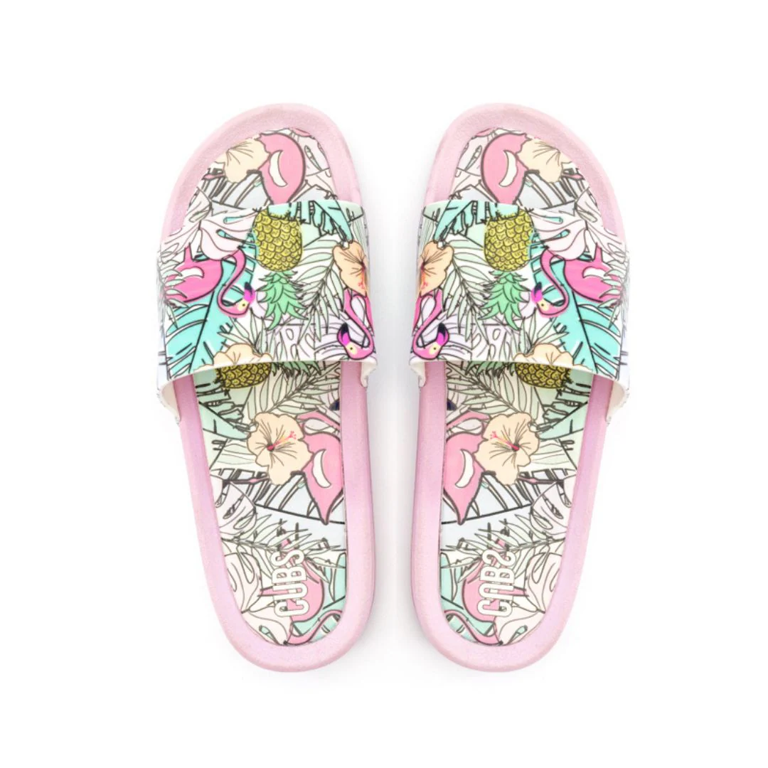 Lilac Flamingos Slides