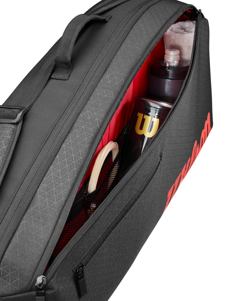 Clash V3 3Pk Racquet Bag Black/Infrared - Image 9