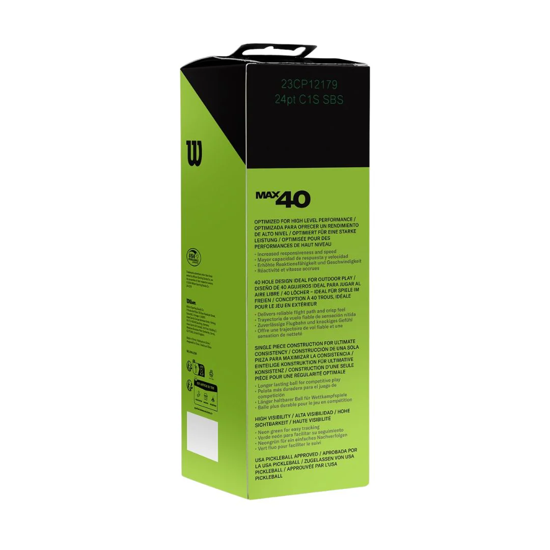 Max 40 Outdoor Pickle Ball 3 Pack - Image 4