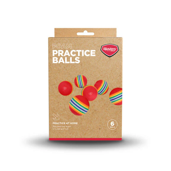 Masters Striped Foam Practice Balls 6Pk - Image 2